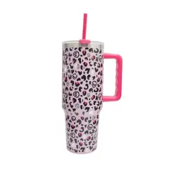 40oz. Pink Skull Leopard Stainless Steel Insulated Tumbler by Ashland&reg;