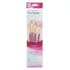 Princeton&trade; RealValue&trade; Brush Golden Taklon 4 Piece Brush Set
