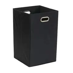 Household Essentials 23" Folding Laundry Hamper Black