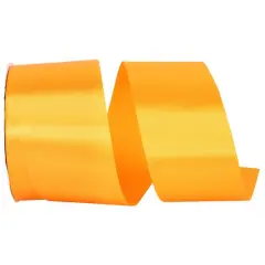 JAM Paper 2.5" x 50yd. Single Face Satin Allure Ribbon Pumpkin