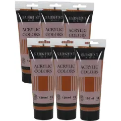 Sargent Art&reg; Acrylic Paint, 120 mL, 6ct. Raw Sienna