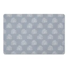 Blooming Bush Floor Mat Blue