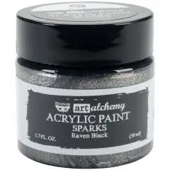 Finnabair&reg; Art Alchemy Sparks Acrylic Paint, 1.7oz. Raven Black
