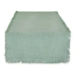 DII&reg; 72" Basket Fringe Table Runner Jadeite