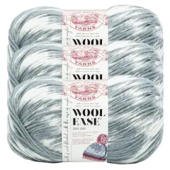 3 Pack Lion Brand&reg; Wool Ease&reg; Fair Isle Yarn Thaw and Medium Grey