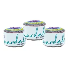 3 Pack Lion Brand&reg; Mandala&reg; Sequins Ametrine