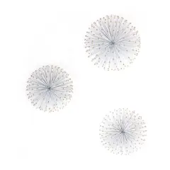 Habitat Decor White & Gold Starburst Metal Wall Art Set 