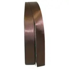JAM Paper 7/8" x 100yd. Double Face Satin Ribbon Brown