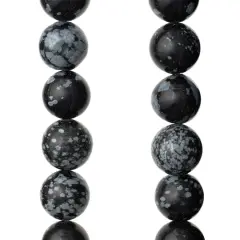 Black & Gray Jasper Round Beads, 10mm by Bead Landing&trade;