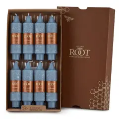 Root Candles 5" Unscented Timberline&trade; Collenette Taper Candles, 8ct. Williamsburg Blue
