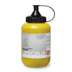 Lascaux Studio Acrylic Paint, 500mL 912 Lemon Yellow