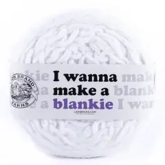 Lion Brand&reg; I Wanna Make a Blankie Yarn Snow
