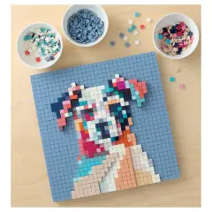 10" x 10" Colorful Dog Pixelated Brick Art Kit by Make Market&reg;