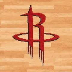 Camelot&reg; Dots Intermediate NBA Houston Rockets Diamond Painting Kit