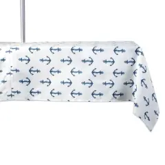 Anchors Print Outdoor Tablecloth With Zipper 60" x 120"