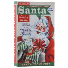 8" Santa Vintage Storage Box