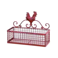 10" Red Rooster Single Wall Rack