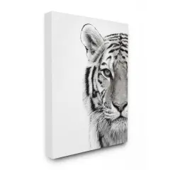 Stupell Industries White Tiger Black & White Photo Wall Accent