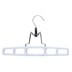 Honey Can Do White Rectangular Clamp Hangers, 12ct.