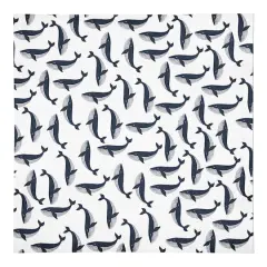 Whale Pattern 10" x 10" Poly Twill Napkin
