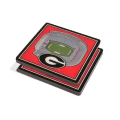 NCAA 3D StadiumView Coasters Georgia Bulldogs