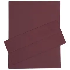 JAM Paper 8" x 11.5" Letter Paper & Envelopes #10 Business Stationery Set, 50ct. Burgundy