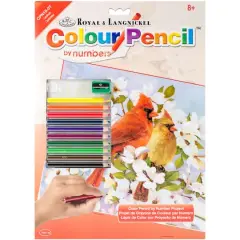 Royal & Langnickel&reg; Cardinals Colour Pencil&trade; by Number Kit
