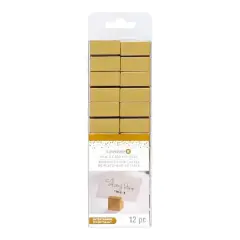 1" Gold Block Place Card Holders, 12ct. by Celebrate It&trade;