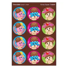 Trend Enterprises&reg; Scoop Squad Stinky Stickers&reg;, 6 Packs of 48