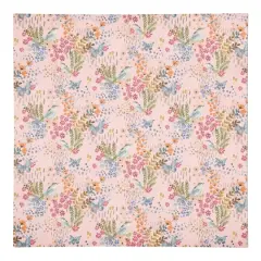 Butterfly Bird Floral Cotton Twill Napkin Pink