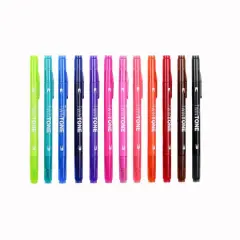 Tombow TwinTone Brights Dual-Tip Marker Set