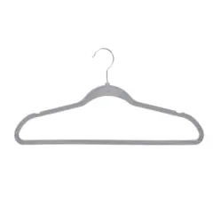 Honey Can Do Gray Slim-Profile Non-Slip Velvet Hangers, 25ct.