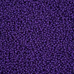 John Bead Terra Intensive 11/0 Czech Glass Seed Beads, 22g Purple Matte