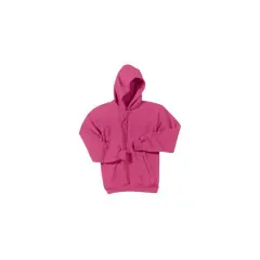 Port & Company&reg; Brights Core Fleece Pullover Hooded Sweatshirt Sangria