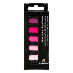 Rembrandt 5 Color Rose Violets Half Stick Soft Pastel Set