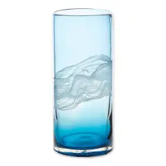 12.5" Ocean Waters Glass Vase