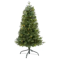 4ft. Pre-Lit Vermont Fir Artificial Christmas Tree with Clear LED Lights