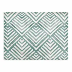 Watercolor Diamond Cotton Twill Placemat Blue