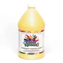 Color Splash!&reg; Liquid Tempera Paint, 128oz. Yellow