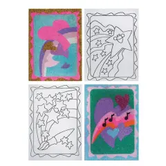 S&S&reg; Worldwide Hearts & Stars Sand Art Board Set