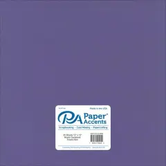 PA Paper&trade; Accents 12" x 12" Muslin 73lb. Cardstock, 25 Sheets Purple Rain