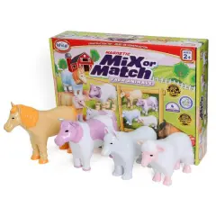 Popular Playthings&reg; Magnetic Mix or Match&reg; Pastel Farm Animals Play Set