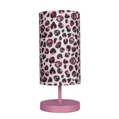 15" Pink Skull Leopard Print Table Lamp by Ashland&reg;