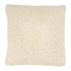 Hello Honey&reg; Cream Woven Cotton Boucl&eacute; Pillow