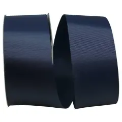 The Ribbon Roll 2.25" x 50yd. Grosgrain Allure Solid Ribbon Navy