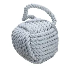 Hello Honey&reg; 6" Gray Nautical Rope Knot Decoration