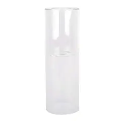 10" Clear Glass Dual Cylinder Candle Holder by Ashland&reg;
