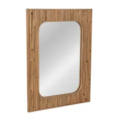 Hello Honey&reg; 31" Natural Rattan Framed Wall Mirror