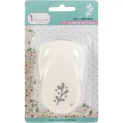 Dress My Craft&reg; 1.5" Christmas Leaf Punch