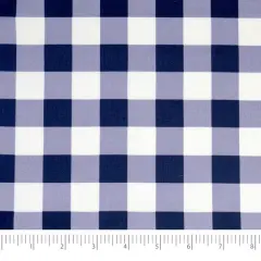 SINGER Patriotic Navy Gingham Cotton Fabric